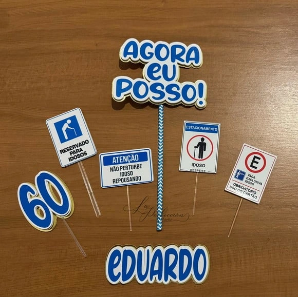 Topo de Bolo 60 Anos