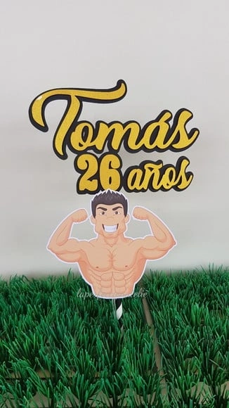 Topo de bolo academia