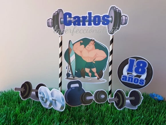 Topo de Bolo Academia