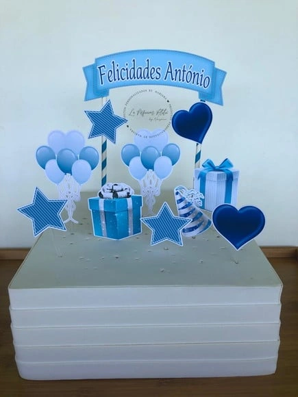 Topo de bolo aniversário