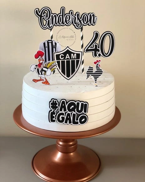 Topo de bolo Atletico mineiro