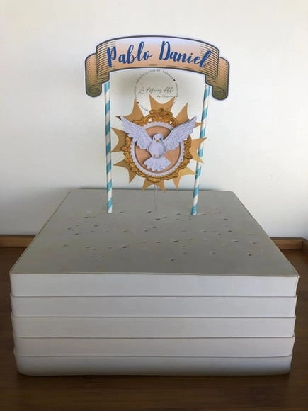 Topo de bolo batizado