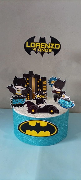 Topo de Bolo Batman