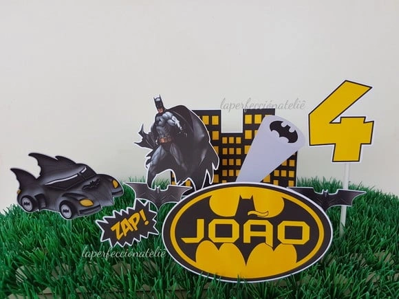 Topo de bolo batman
