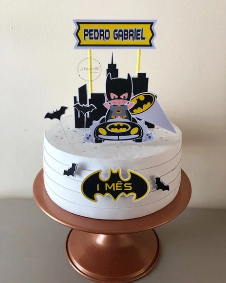 Topo de bolo batman