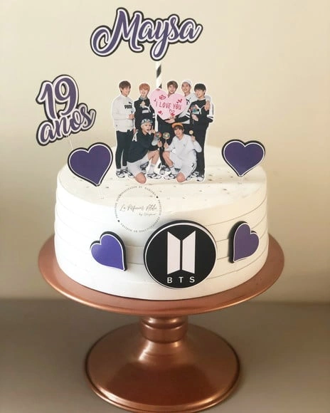 Topo de bolo bts