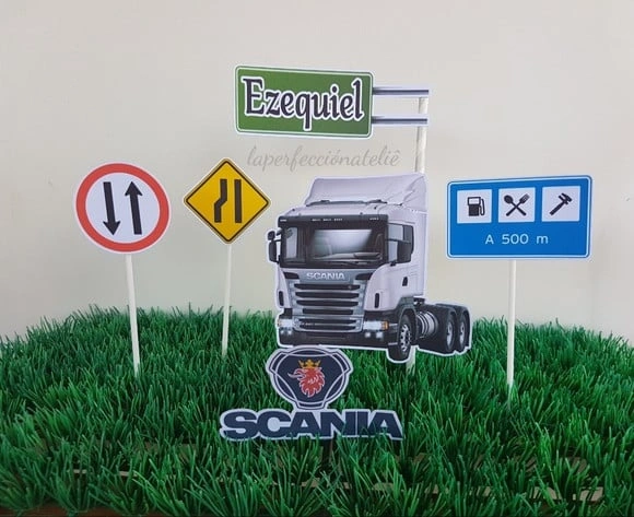 Topo de bolo Caminhão