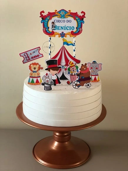 Topo de Bolo Circo