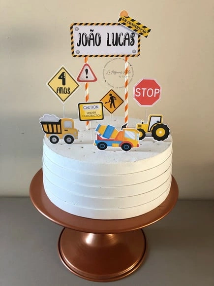 Topo de bolo construção