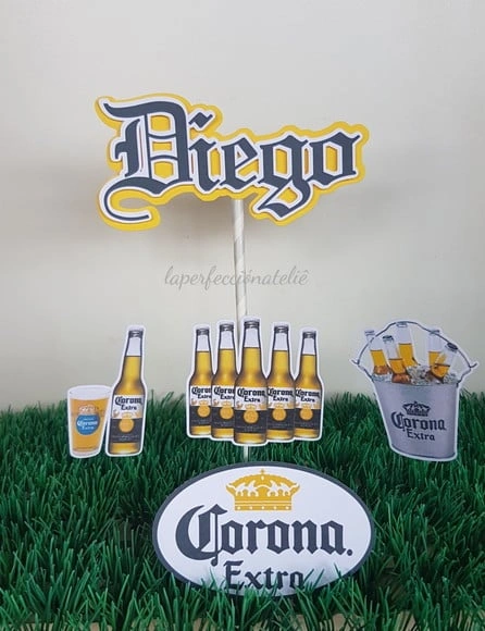 Topo de bolo Corona
