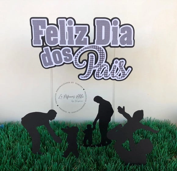 Topo de bolo dia dos pais