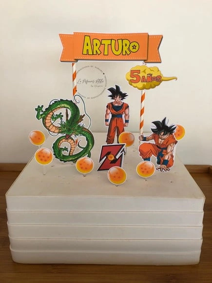 Topo de bolo Dragon ball