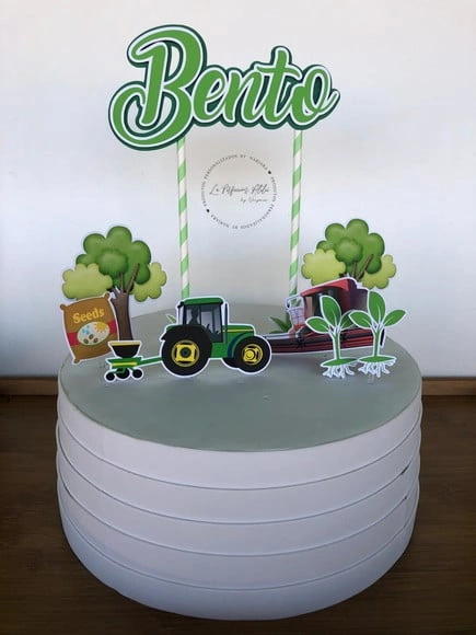 Topo de bolo fazendinha