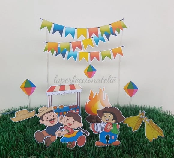 Topo de bolo festa junina