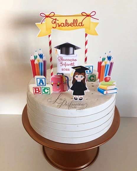 Topo De Bolo Formatura Infantil