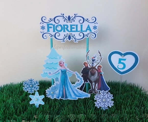 Topo de bolo frozen