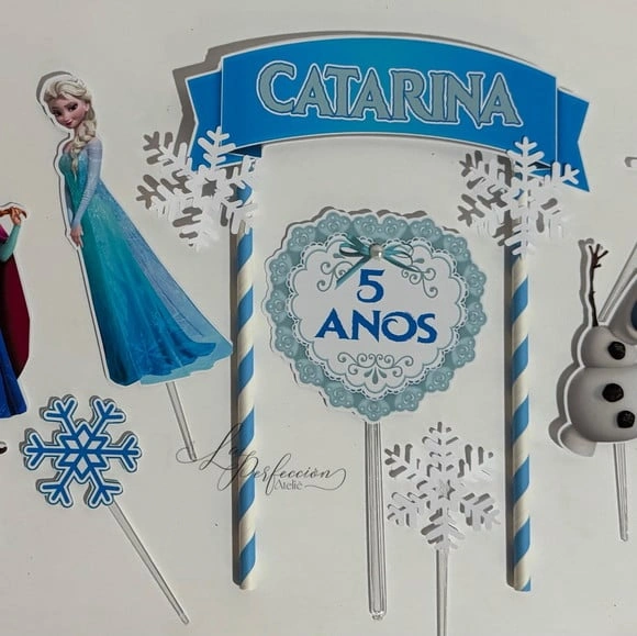Topo de Bolo Frozen