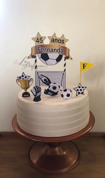 Topo de Bolo Futebol