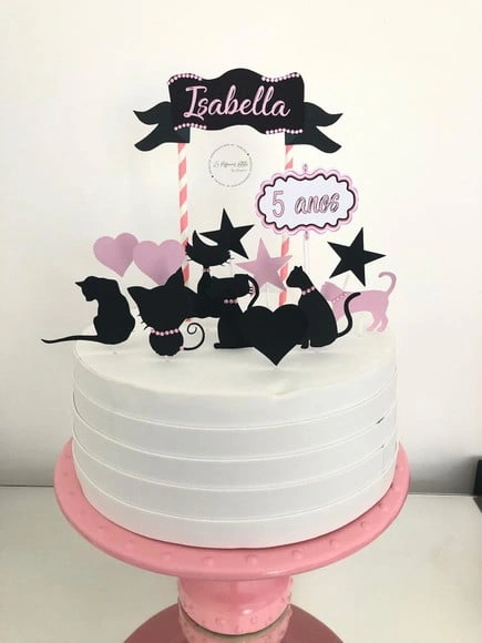 Topo de bolo gatinhos