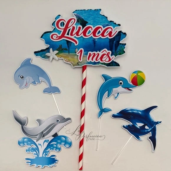 Topo de Bolo Golfinhos