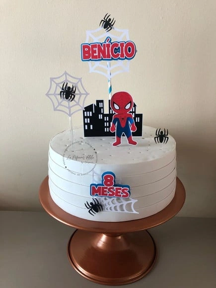 Topo de bolo Homem Aranha