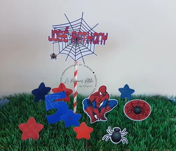 Topo de bolo Homem Aranha