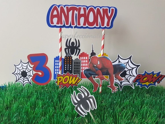 Topo de bolo Homem Aranha