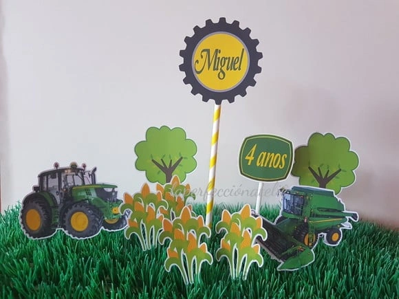 Topo de Bolo John Deere