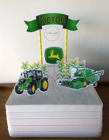 Topo de bolo John Deere