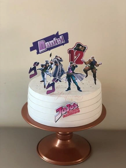 Topo de bolo Jojos bizarre