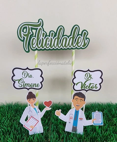 Topo de bolo Médico