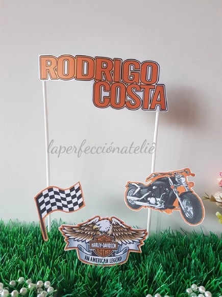 Topo de Bolo Moto