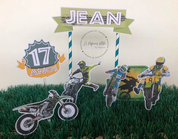 Topo de bolo motocross