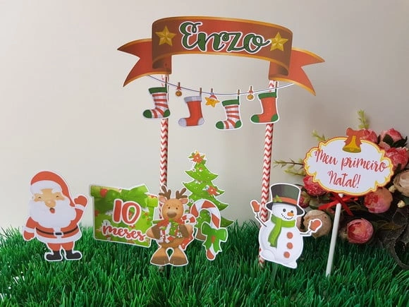 Topo de Bolo Natal