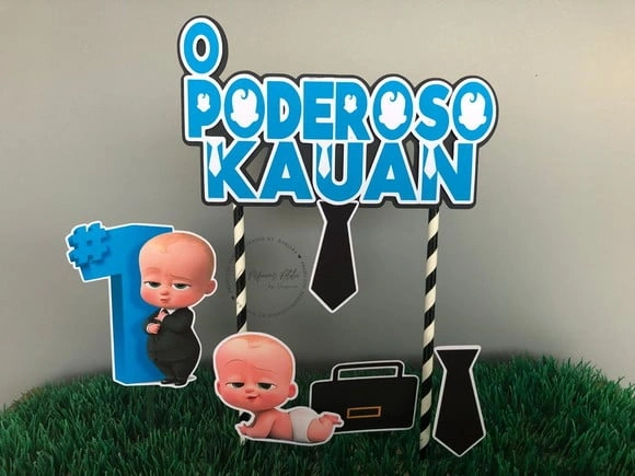 Topo de bolo O Poderoso chefinho
