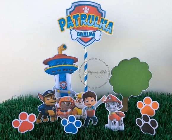 Topo de Bolo Patrulha Canina