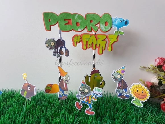 Topo de bolo plants vs zombies
