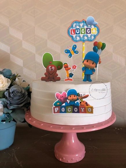 Topo de bolo pocoyo
