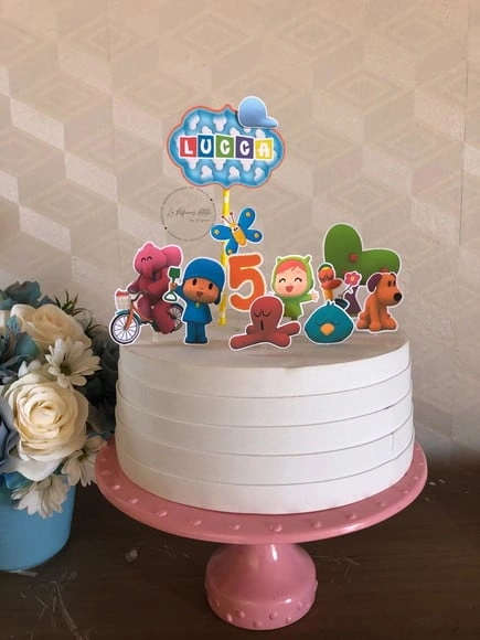 Topo de bolo pocoyo