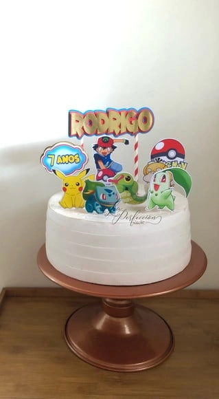Topo de Bolo Pokemon