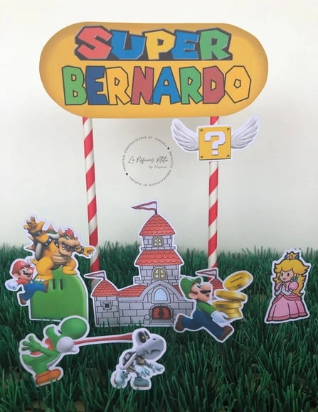 Topo de bolo Super Mario bros