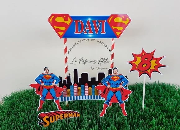 Topo de bolo superman