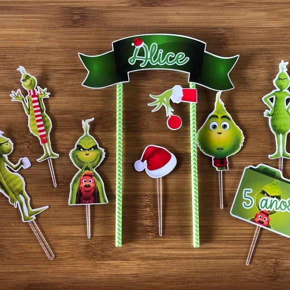 Topo de Bolo The Grinch