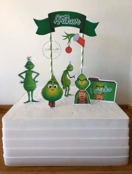 Topo de Bolo The Grinch