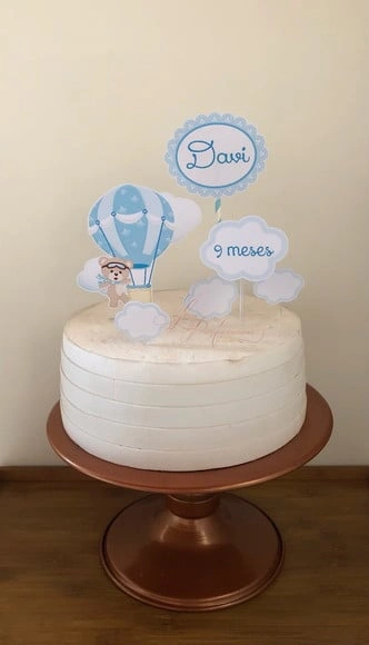 Topo de Bolo Ursinho Baloeiro