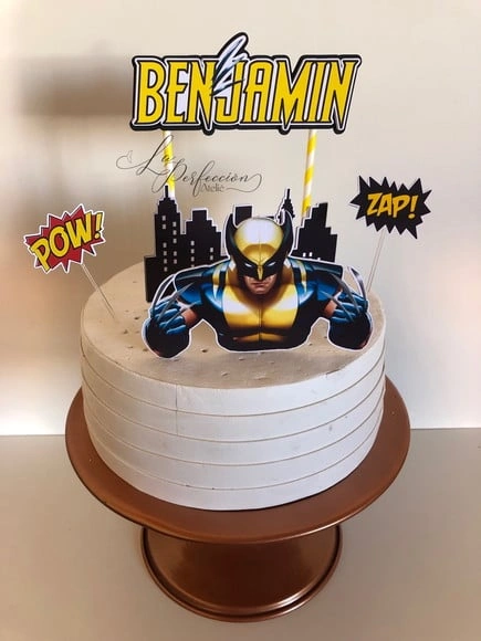 Topo de Bolo Wolverine