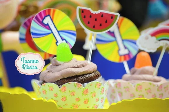 Topper de Cupcake - Show da Luna