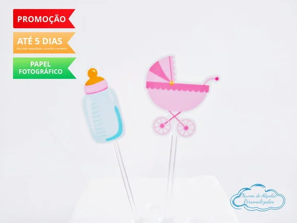 Topper de docinho Chá de bebê