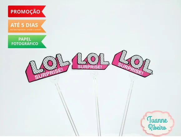 Topper de docinho - L.O.L