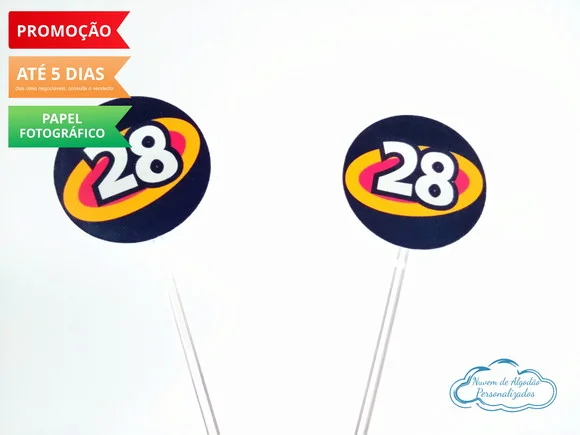 Topper de docinho Mickey Aventura Sobre Rodas